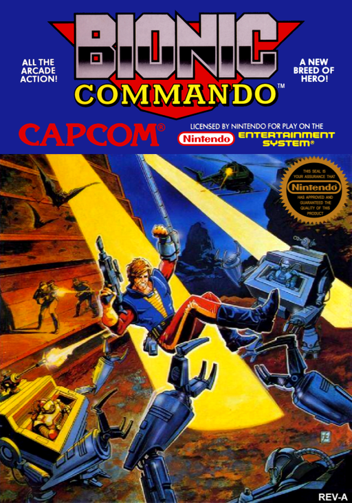 Bionic Commando (USA) box art